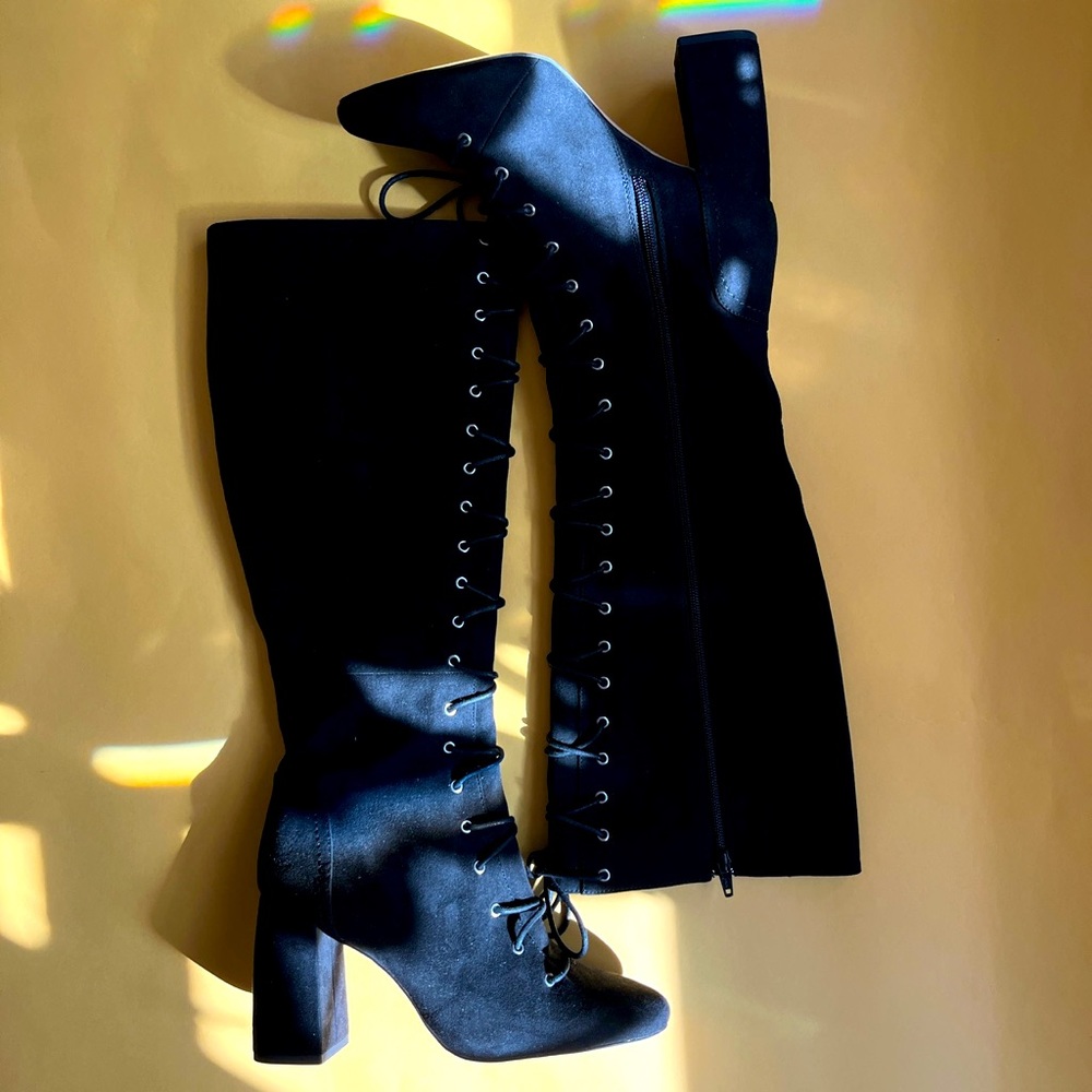 BCBGeneration size 9 microsuede over the knee boots